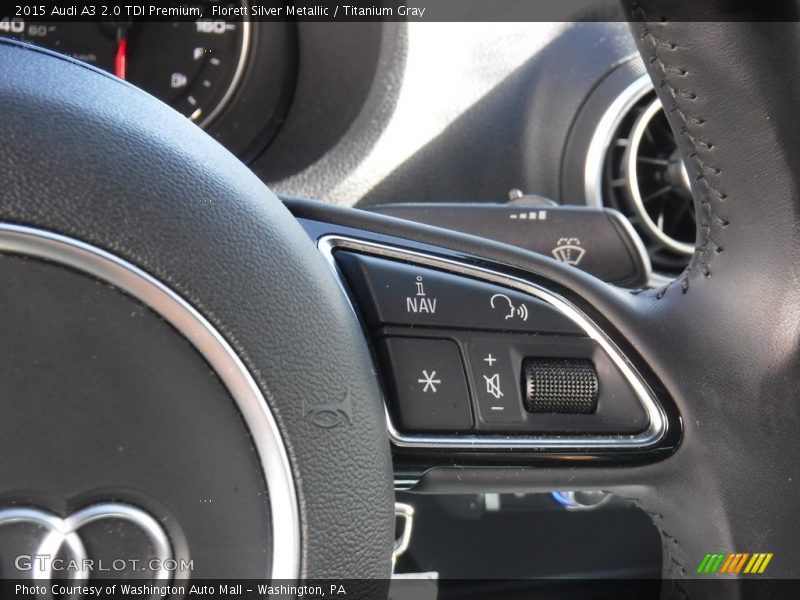 Florett Silver Metallic / Titanium Gray 2015 Audi A3 2.0 TDI Premium