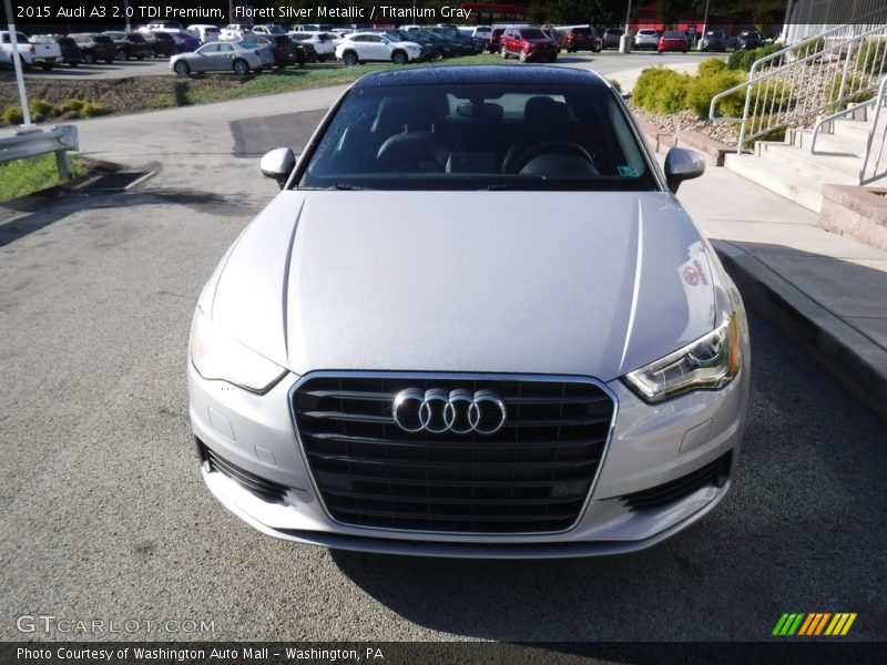 Florett Silver Metallic / Titanium Gray 2015 Audi A3 2.0 TDI Premium