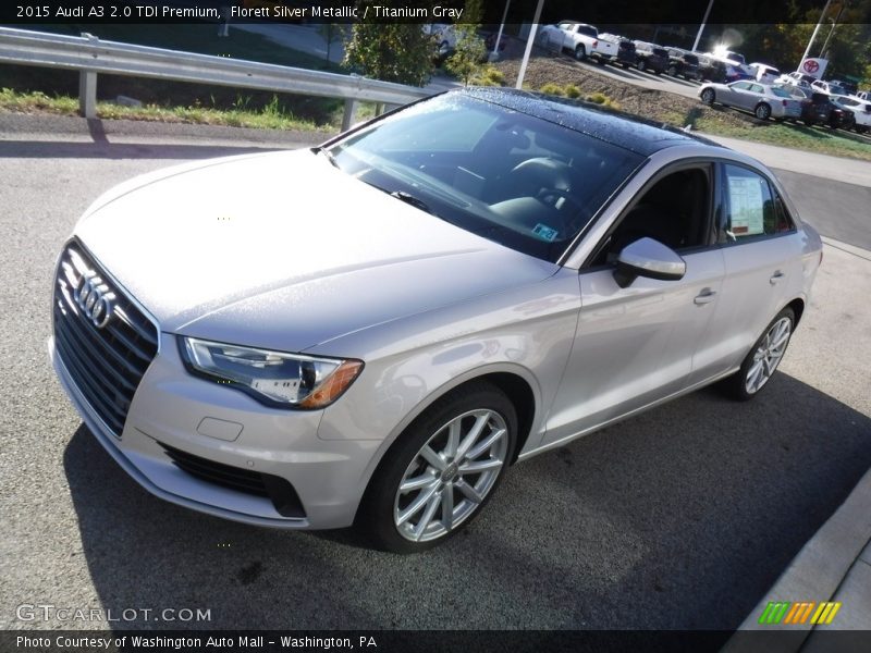 Florett Silver Metallic / Titanium Gray 2015 Audi A3 2.0 TDI Premium