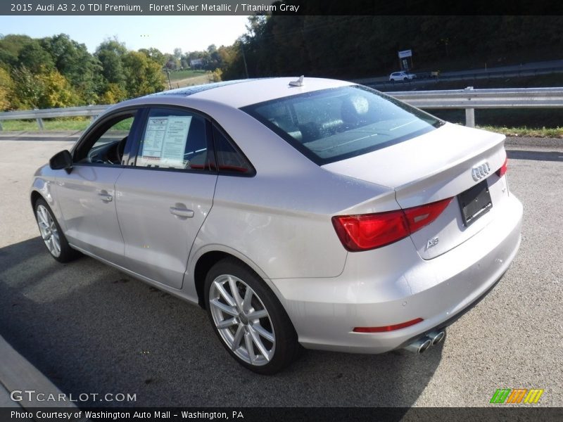 Florett Silver Metallic / Titanium Gray 2015 Audi A3 2.0 TDI Premium