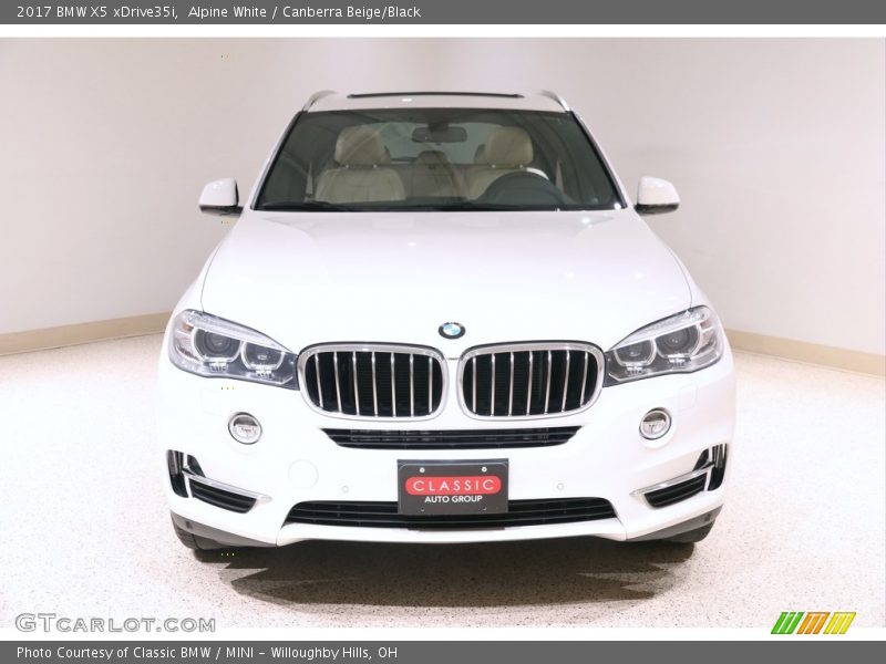 Alpine White / Canberra Beige/Black 2017 BMW X5 xDrive35i