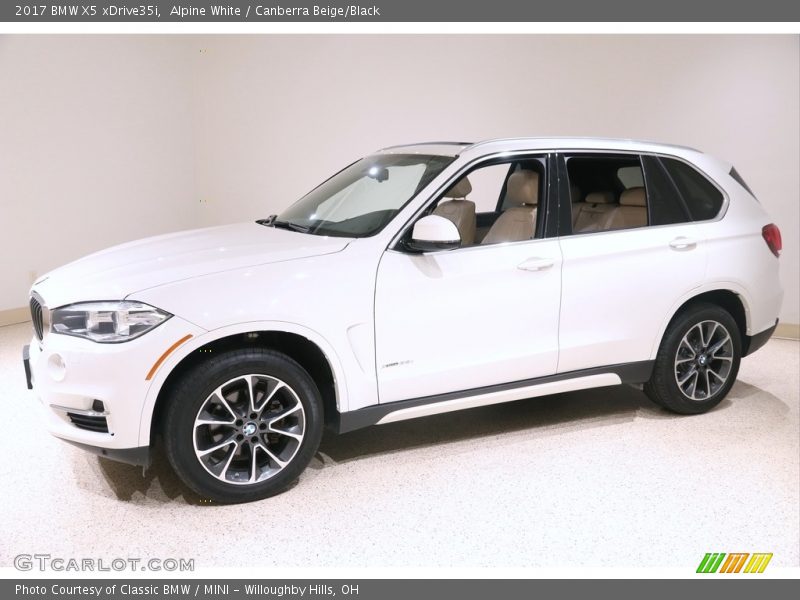 Alpine White / Canberra Beige/Black 2017 BMW X5 xDrive35i