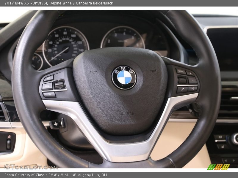 Alpine White / Canberra Beige/Black 2017 BMW X5 xDrive35i