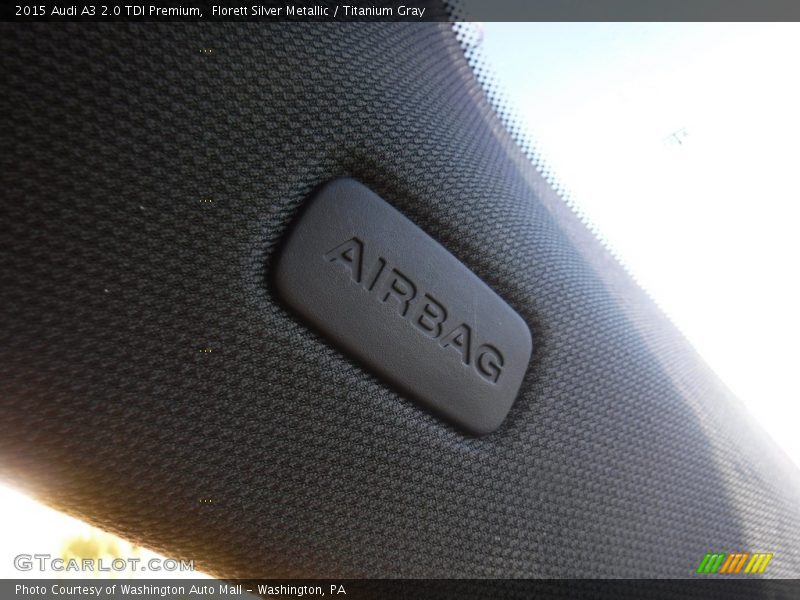 Florett Silver Metallic / Titanium Gray 2015 Audi A3 2.0 TDI Premium