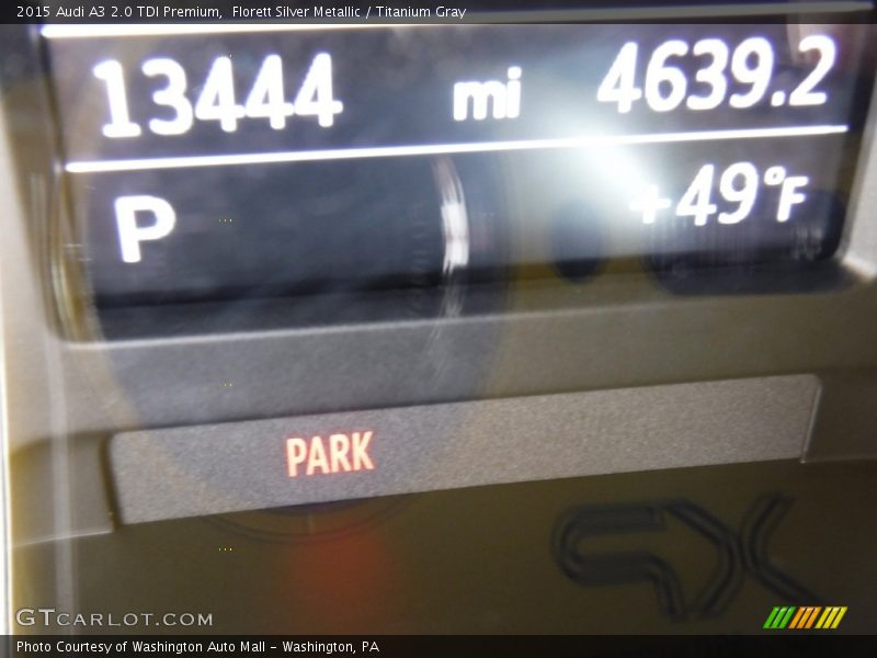 Florett Silver Metallic / Titanium Gray 2015 Audi A3 2.0 TDI Premium