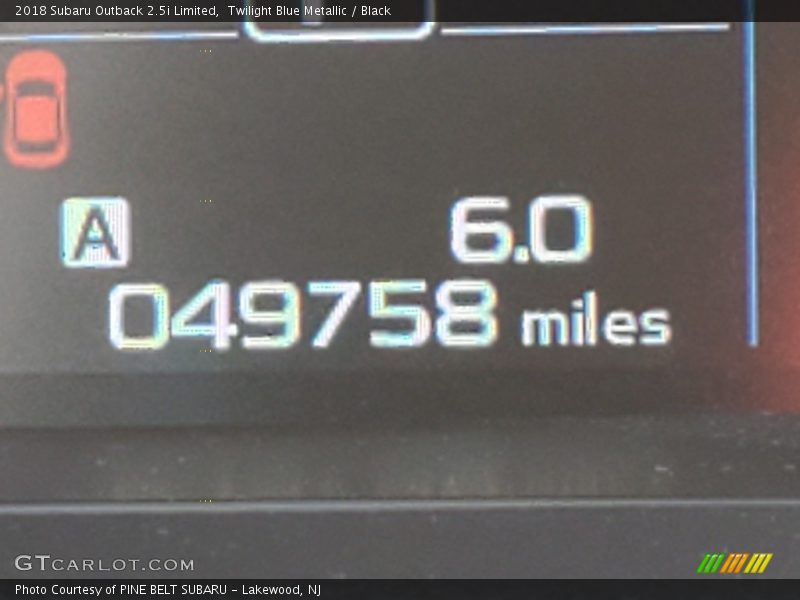 Twilight Blue Metallic / Black 2018 Subaru Outback 2.5i Limited