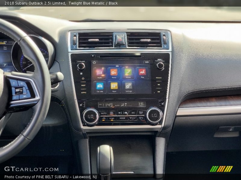 Twilight Blue Metallic / Black 2018 Subaru Outback 2.5i Limited
