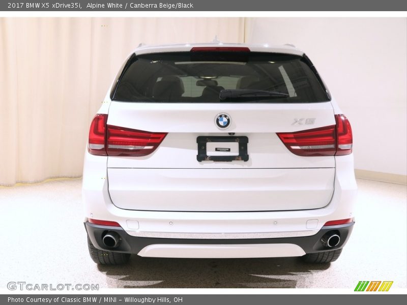 Alpine White / Canberra Beige/Black 2017 BMW X5 xDrive35i