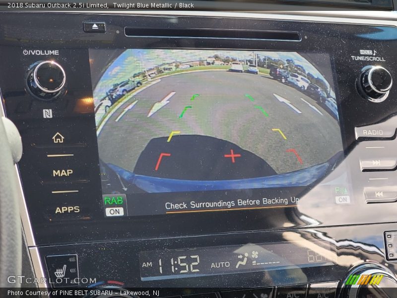 Twilight Blue Metallic / Black 2018 Subaru Outback 2.5i Limited