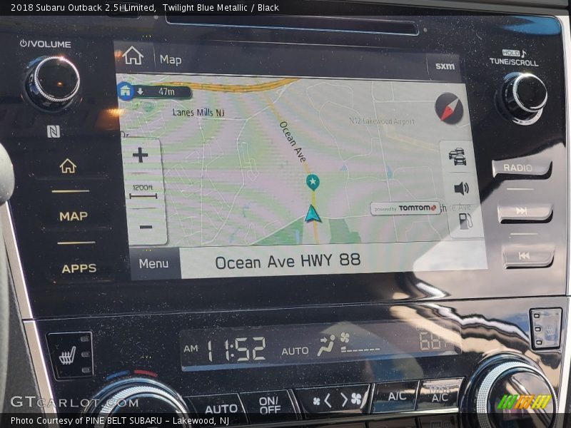 Twilight Blue Metallic / Black 2018 Subaru Outback 2.5i Limited