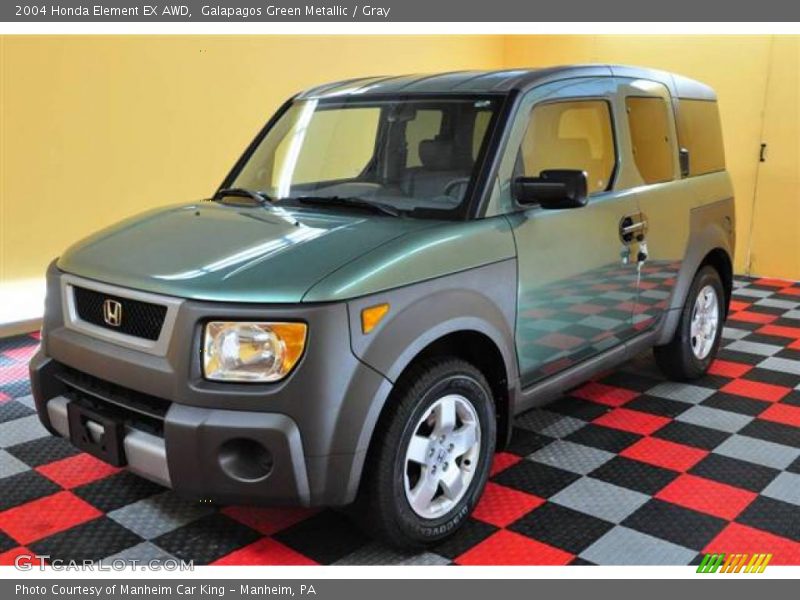 Galapagos Green Metallic / Gray 2004 Honda Element EX AWD
