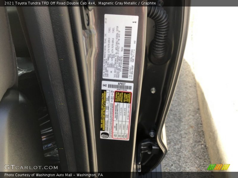 Magnetic Gray Metallic / Graphite 2021 Toyota Tundra TRD Off Road Double Cab 4x4