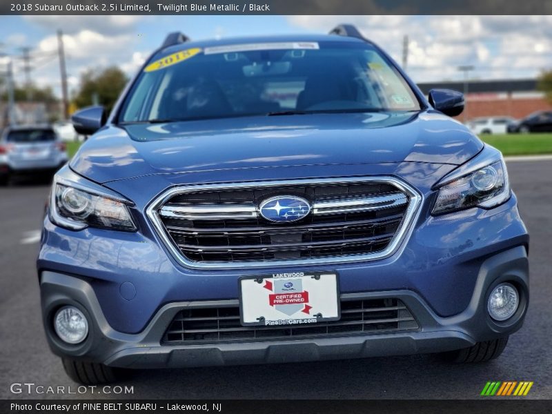 Twilight Blue Metallic / Black 2018 Subaru Outback 2.5i Limited