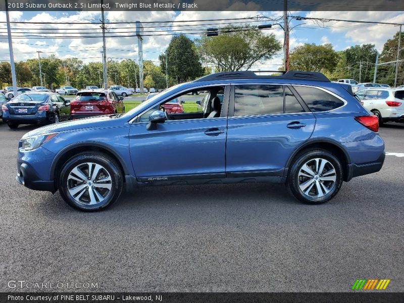 Twilight Blue Metallic / Black 2018 Subaru Outback 2.5i Limited