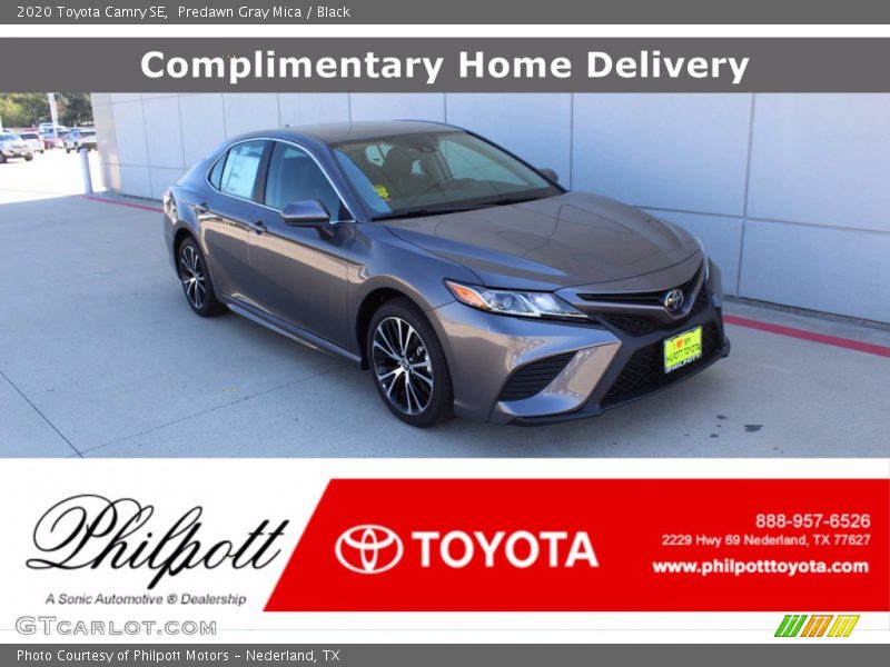 Predawn Gray Mica / Black 2020 Toyota Camry SE