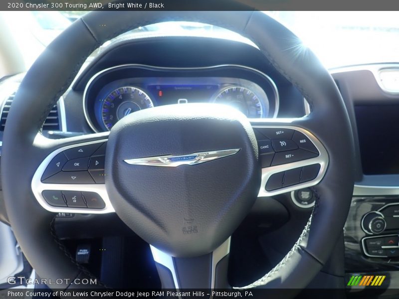 Bright White / Black 2020 Chrysler 300 Touring AWD
