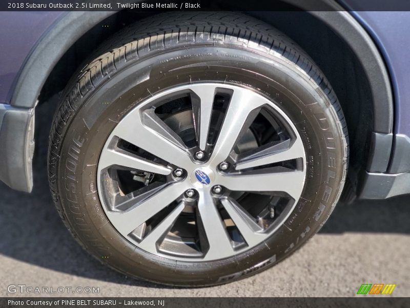 Twilight Blue Metallic / Black 2018 Subaru Outback 2.5i Limited