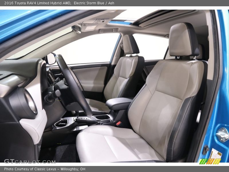 Electric Storm Blue / Ash 2016 Toyota RAV4 Limited Hybrid AWD