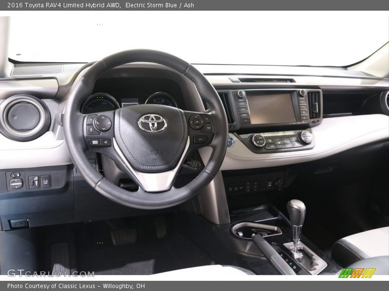 Electric Storm Blue / Ash 2016 Toyota RAV4 Limited Hybrid AWD