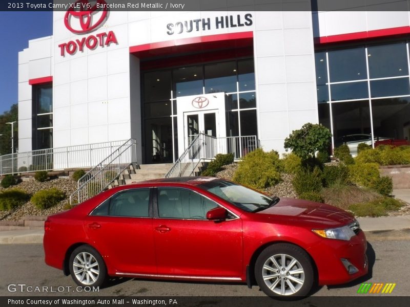 Barcelona Red Metallic / Ivory 2013 Toyota Camry XLE V6
