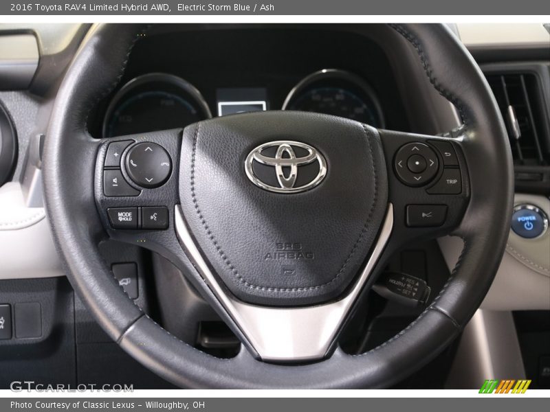 Electric Storm Blue / Ash 2016 Toyota RAV4 Limited Hybrid AWD