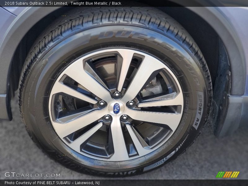 Twilight Blue Metallic / Black 2018 Subaru Outback 2.5i Limited