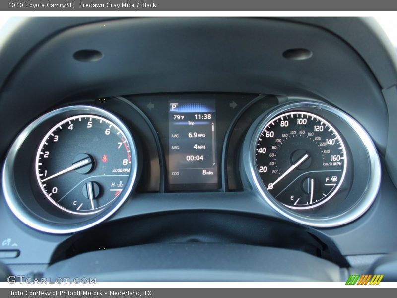 Predawn Gray Mica / Black 2020 Toyota Camry SE