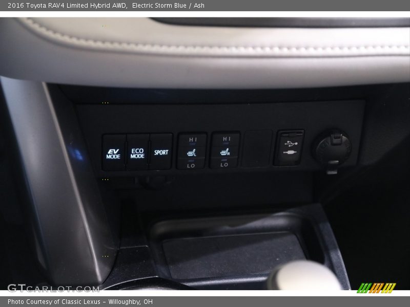 Electric Storm Blue / Ash 2016 Toyota RAV4 Limited Hybrid AWD