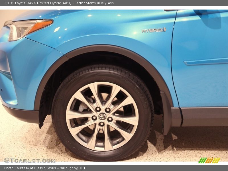 Electric Storm Blue / Ash 2016 Toyota RAV4 Limited Hybrid AWD