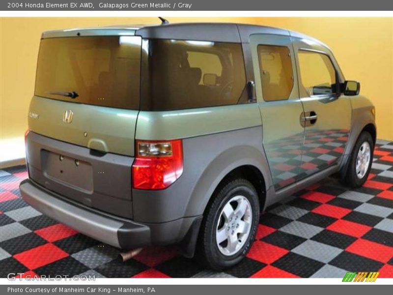 Galapagos Green Metallic / Gray 2004 Honda Element EX AWD