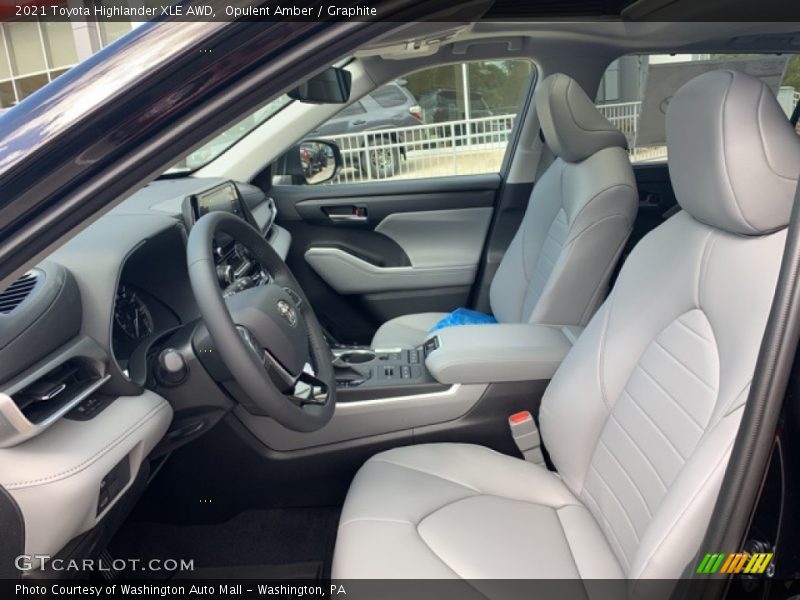 Front Seat of 2021 Highlander XLE AWD