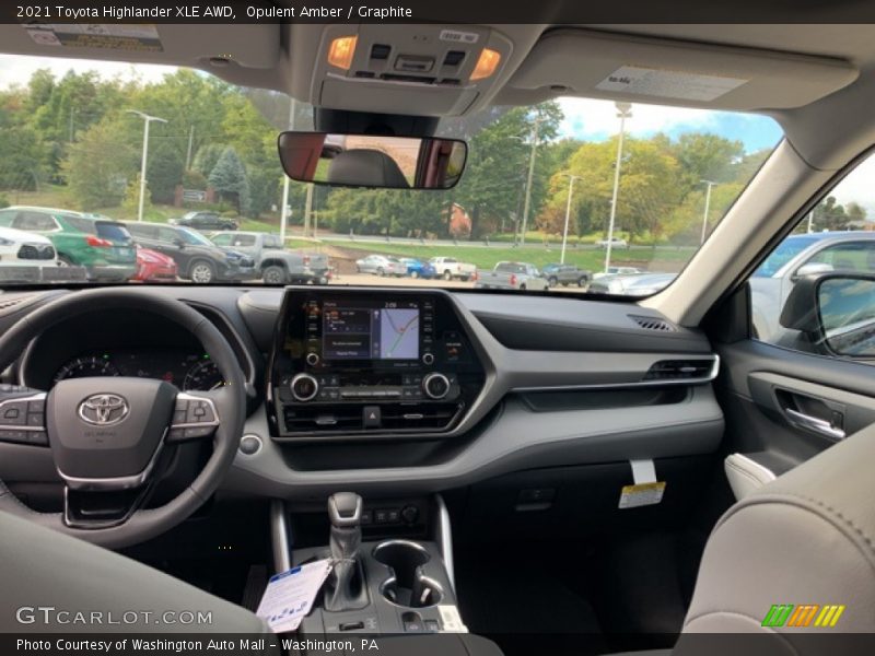 Opulent Amber / Graphite 2021 Toyota Highlander XLE AWD
