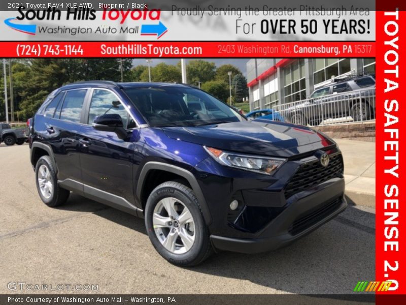 Blueprint / Black 2021 Toyota RAV4 XLE AWD