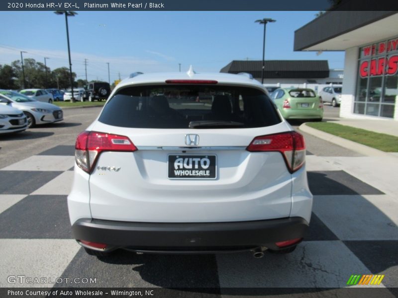 Platinum White Pearl / Black 2020 Honda HR-V EX-L