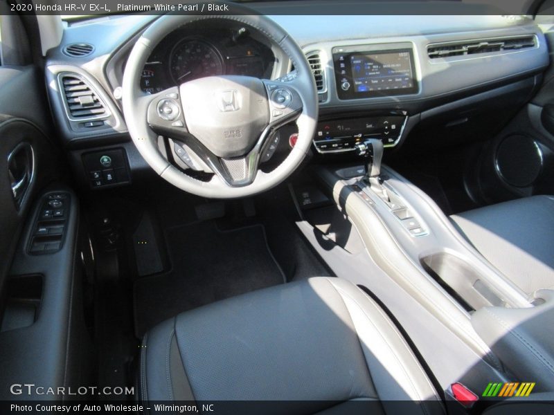 Platinum White Pearl / Black 2020 Honda HR-V EX-L