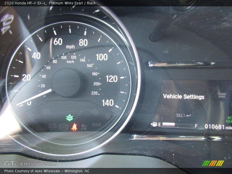 Platinum White Pearl / Black 2020 Honda HR-V EX-L