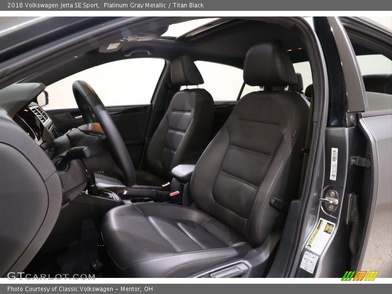  2018 Jetta SE Sport Titan Black Interior