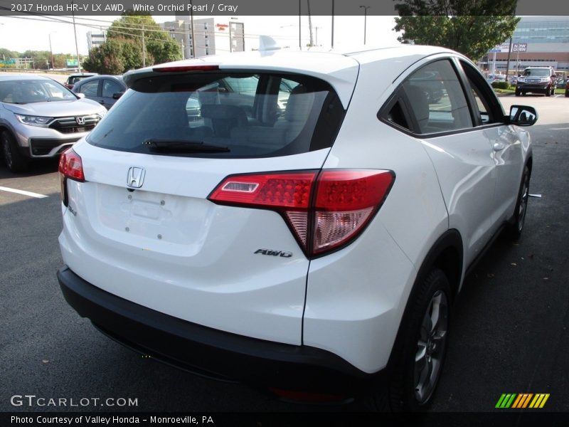 White Orchid Pearl / Gray 2017 Honda HR-V LX AWD