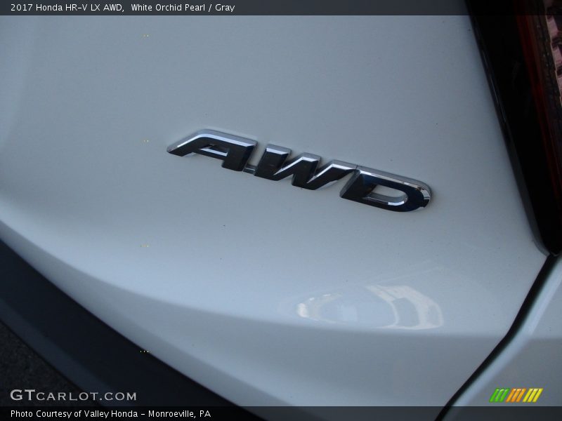 White Orchid Pearl / Gray 2017 Honda HR-V LX AWD