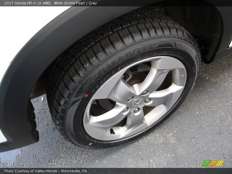 White Orchid Pearl / Gray 2017 Honda HR-V LX AWD