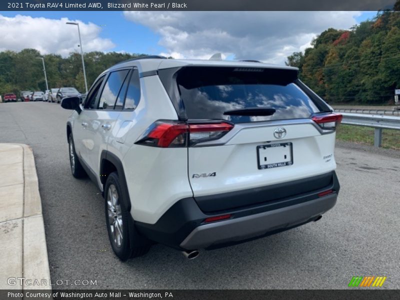 Blizzard White Pearl / Black 2021 Toyota RAV4 Limited AWD