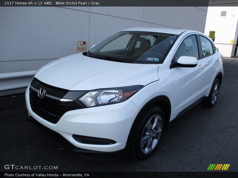 White Orchid Pearl / Gray 2017 Honda HR-V LX AWD