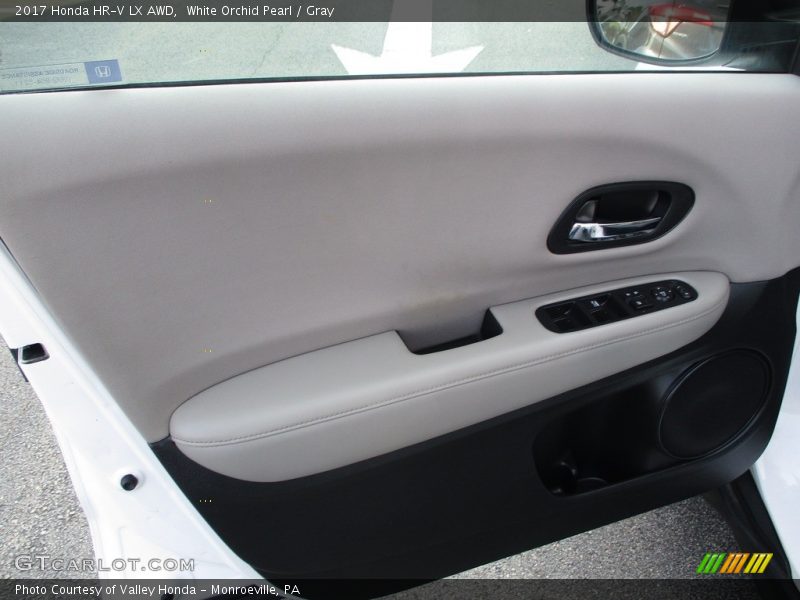 White Orchid Pearl / Gray 2017 Honda HR-V LX AWD