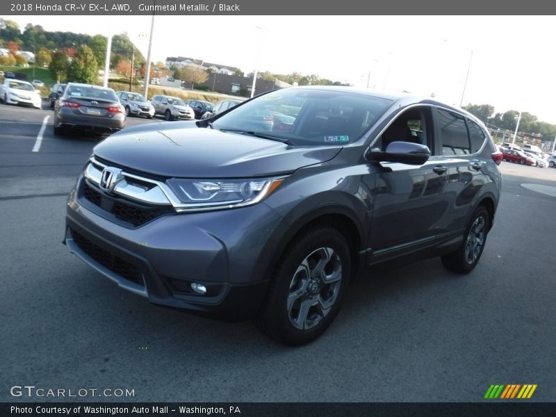 Gunmetal Metallic / Black 2018 Honda CR-V EX-L AWD