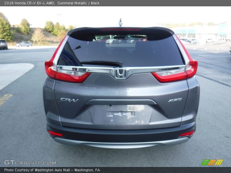 Gunmetal Metallic / Black 2018 Honda CR-V EX-L AWD