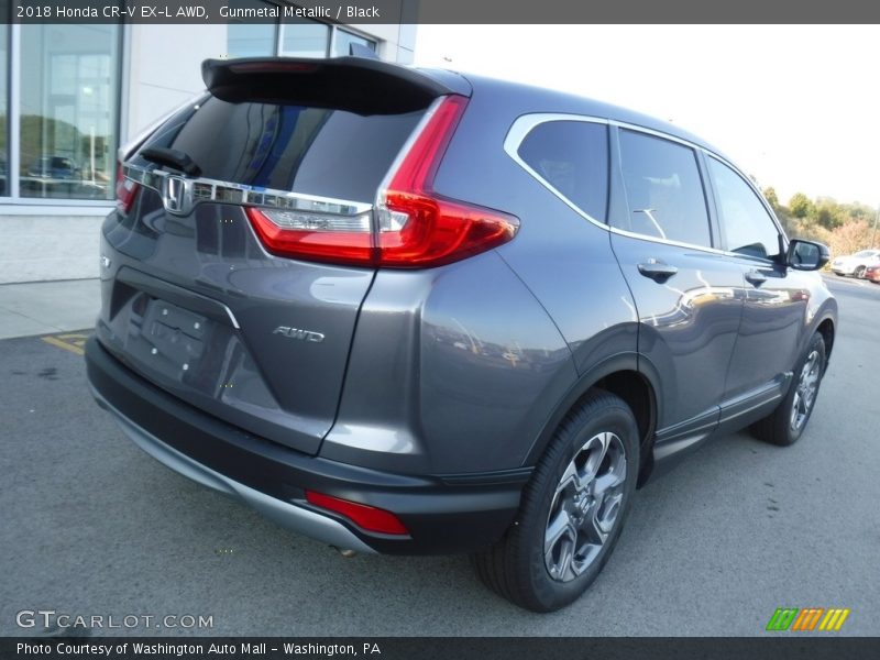 Gunmetal Metallic / Black 2018 Honda CR-V EX-L AWD