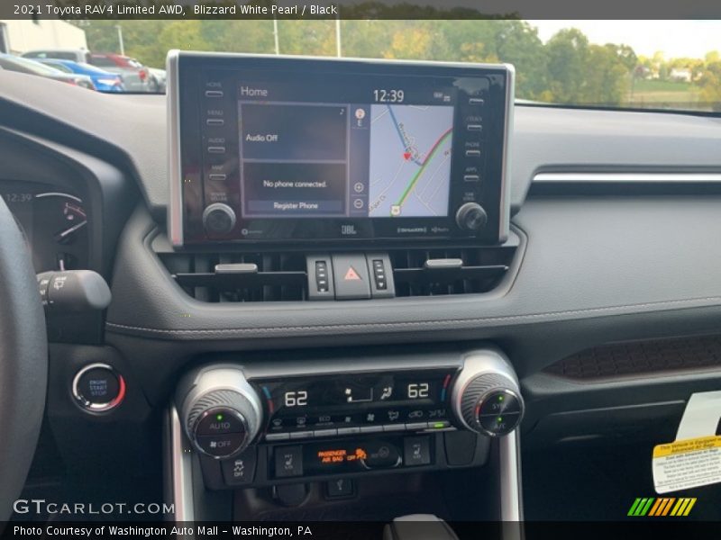 Blizzard White Pearl / Black 2021 Toyota RAV4 Limited AWD