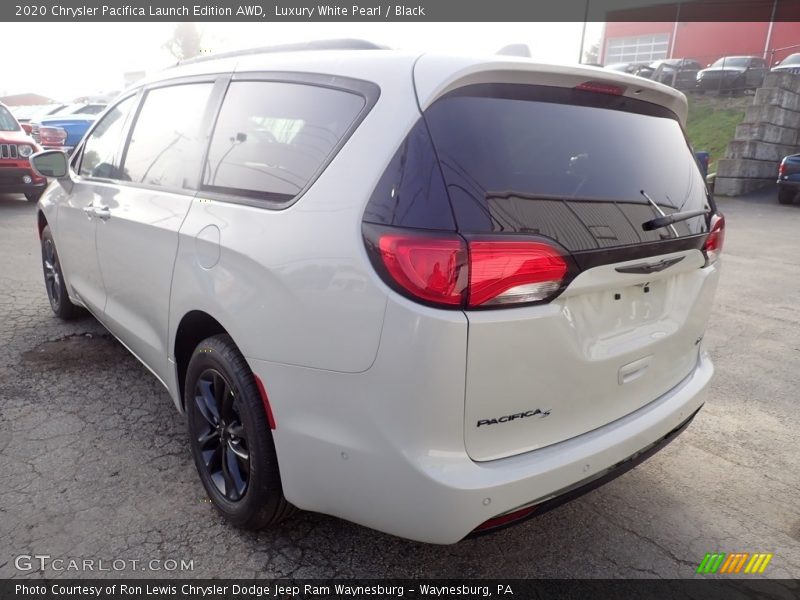 Luxury White Pearl / Black 2020 Chrysler Pacifica Launch Edition AWD