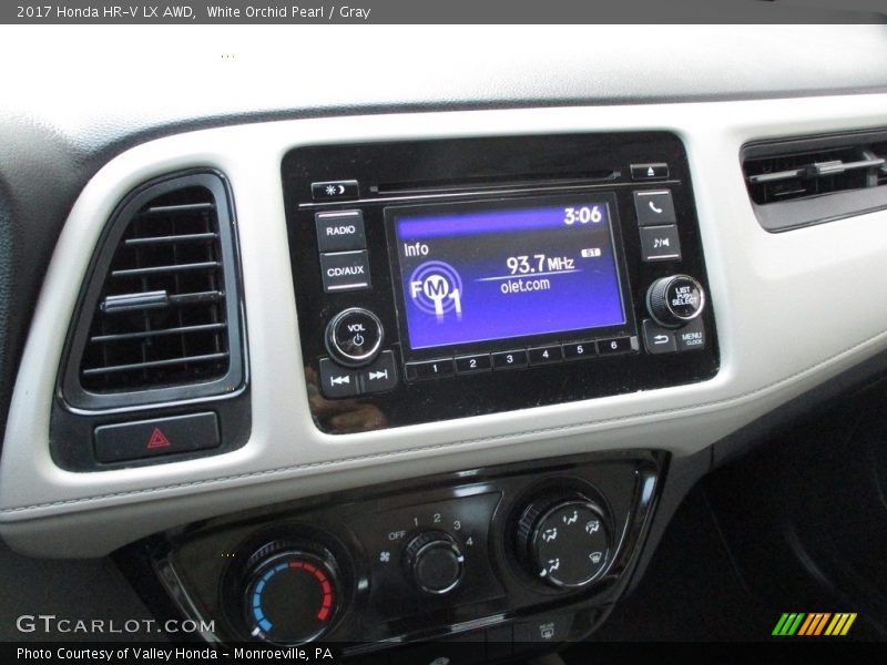 White Orchid Pearl / Gray 2017 Honda HR-V LX AWD