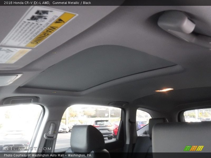 Gunmetal Metallic / Black 2018 Honda CR-V EX-L AWD